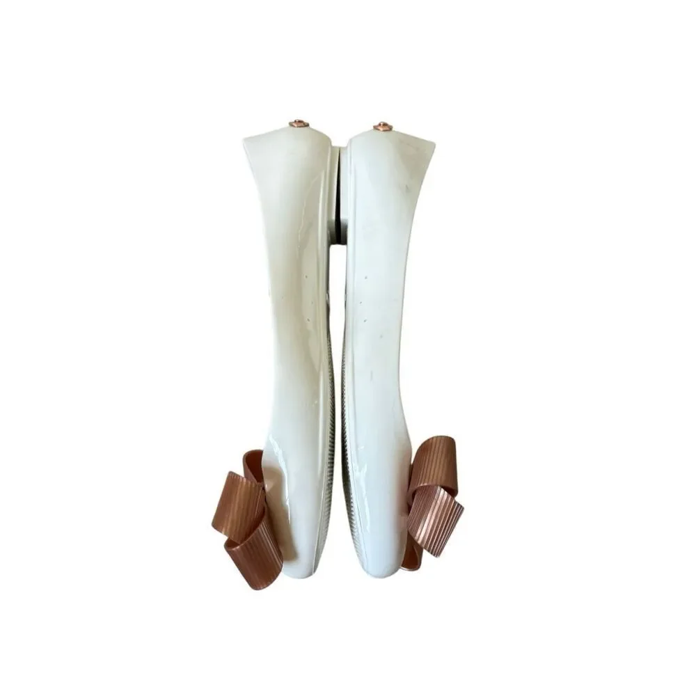 Ted Baker London Larmiar Bow Jelly Ballet Flats EU 38 US 8Slip‎ On